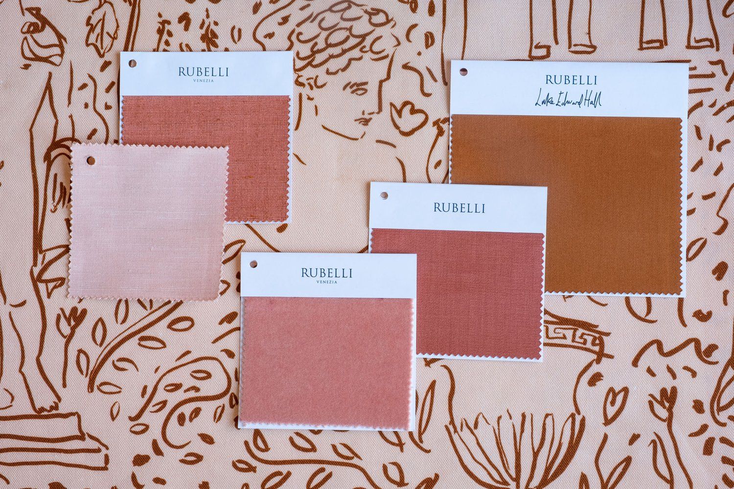 Collection of swatches is related colors.