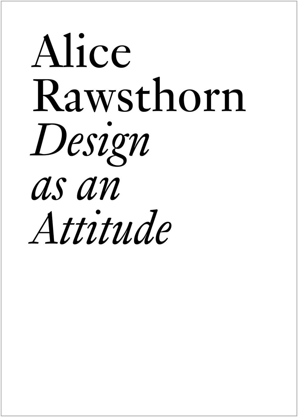 Simple plain book cover with title and author names only.