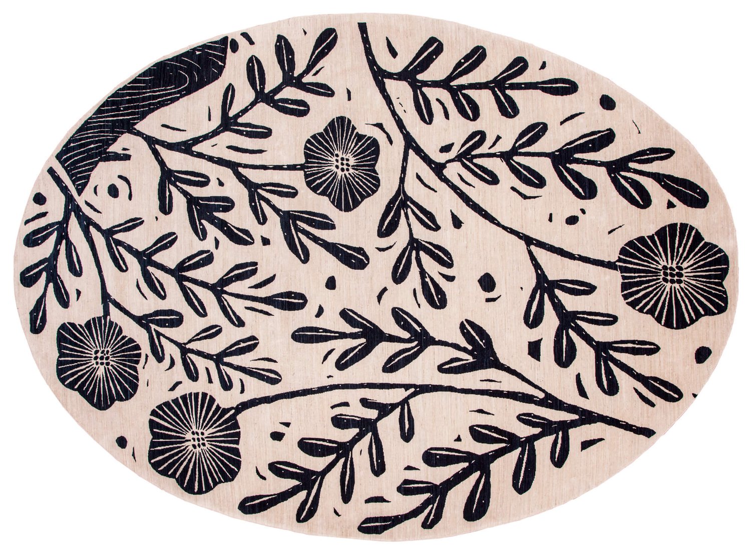 Platter with floral motif.