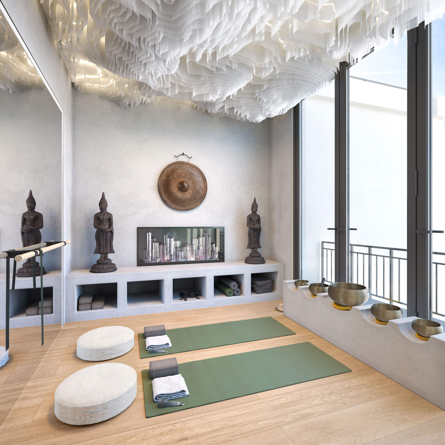 View of yoga room.