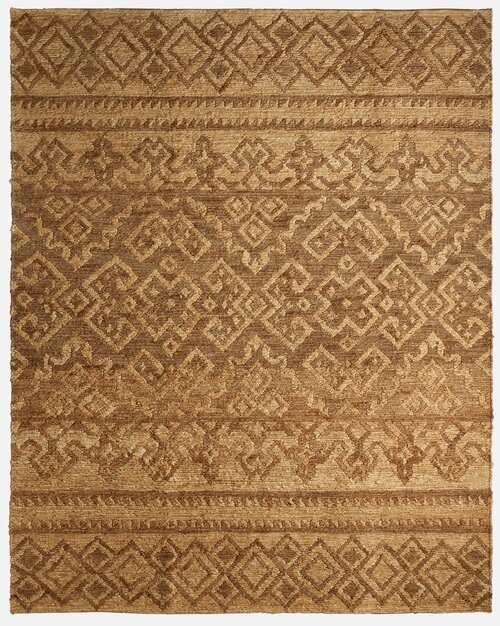 Two toned woven rug.