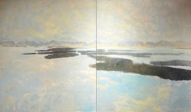 Two panel painting.